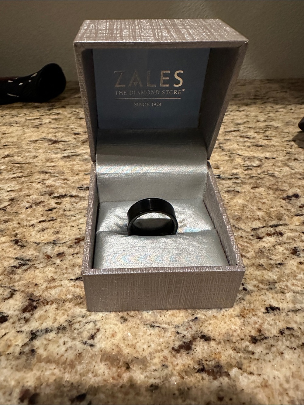Zales Black Men’s Tungsten Ring